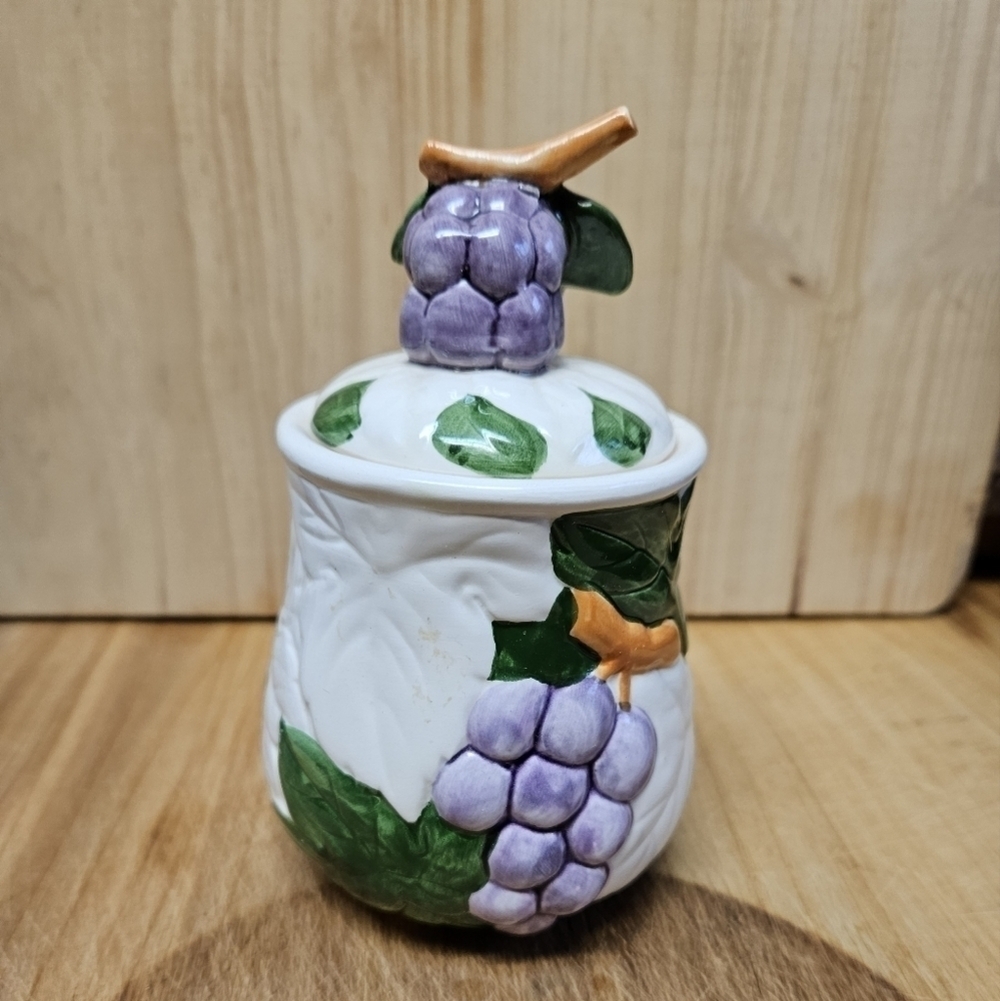 Vintage 1987 Shafford Fruit du Jour Porcelain Container with Lid